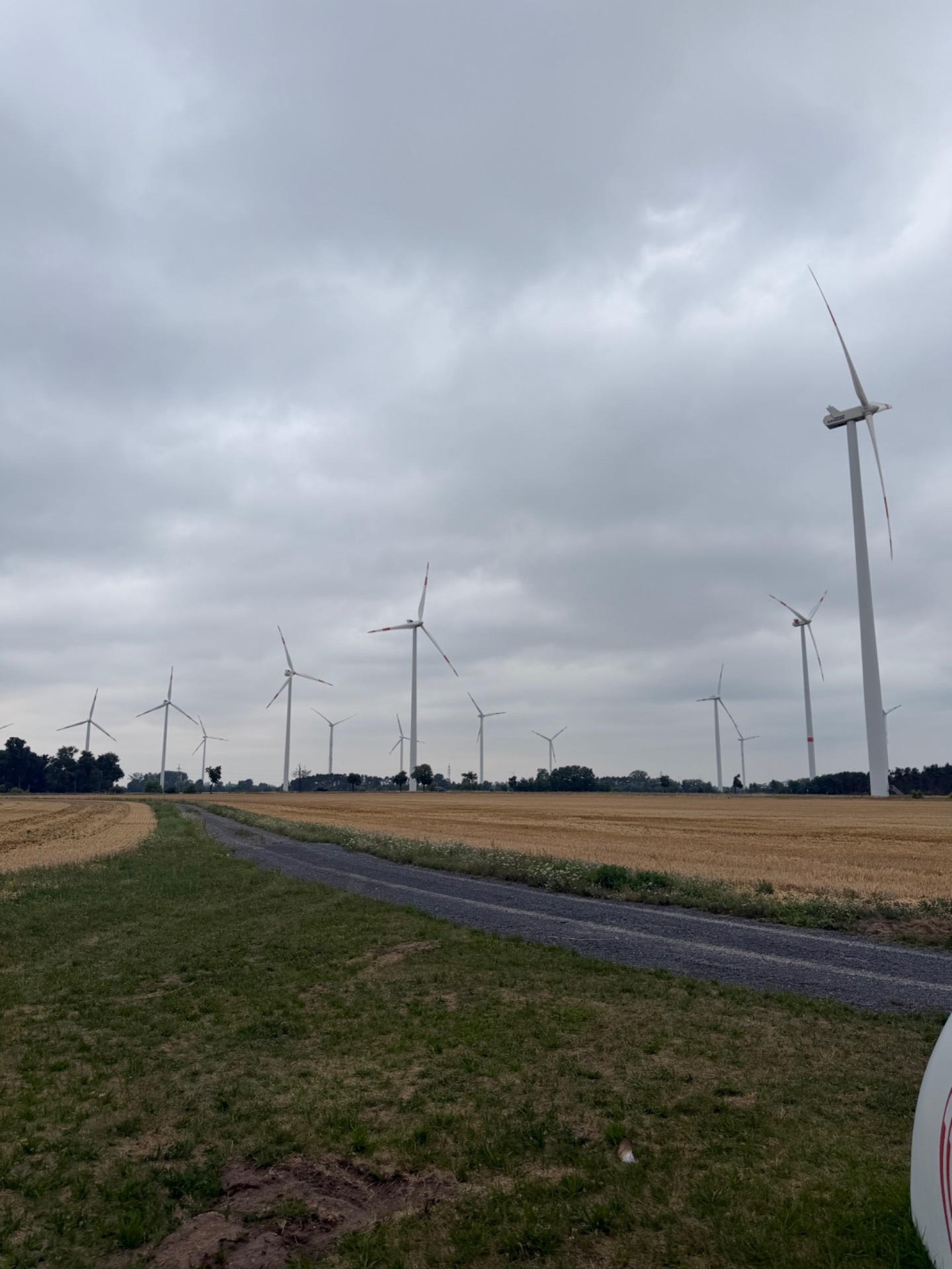 Pálení větrných elektráren Windpark Wittstock